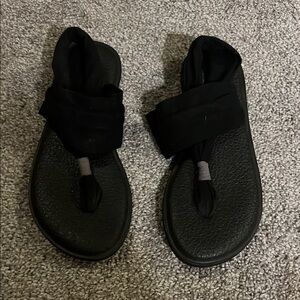 Sanuk Black Women's Sandals